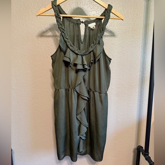 Rubber Ducky Productions, Inc. Dresses & Skirts - Rubber Ducky Productions Olive Ruffle Mini Dress